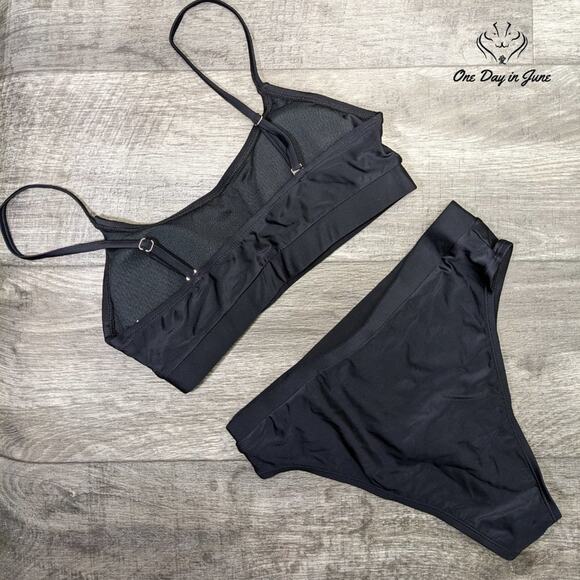 Pink Queen Push Up High Waist Cheeky Bikini Swimsuit Size M - Picture 5 of 5